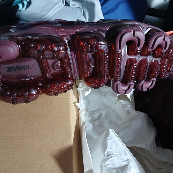 Nike Air VaporMax Plus, Maroon, Mens 11, Unworn, brand new in original box. MINT main image 4